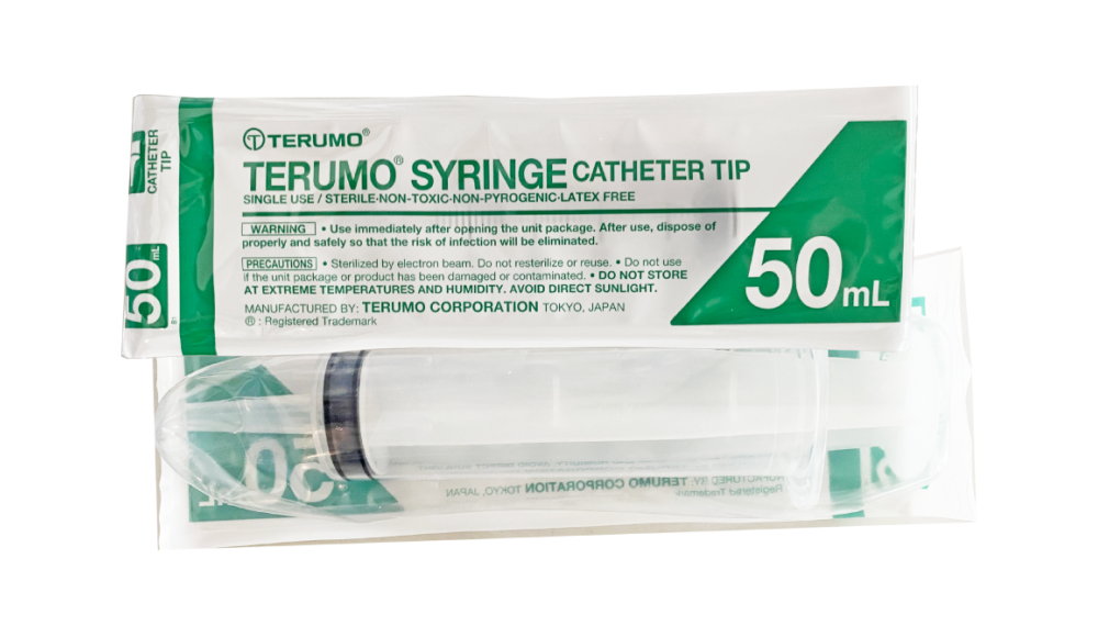 Terumo Syringe 50cc (Catheter Tip), 20pc/bx - Shepherd Supplies