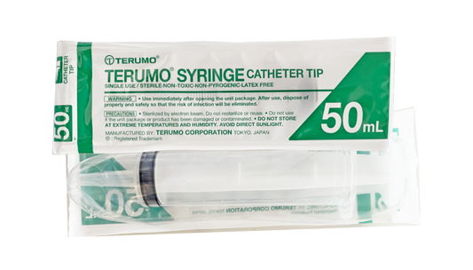 Terumo Syringe 50cc (Catheter Tip), 20pc/bx - Shepherd Supplies