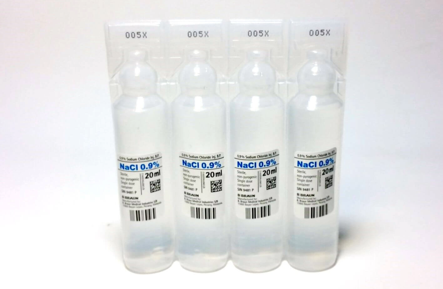 Sodium Chloride 0.9% for Injection 20ml, Miniplasco Connect - Shepherd Supplies